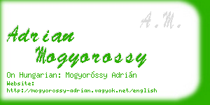 adrian mogyorossy business card