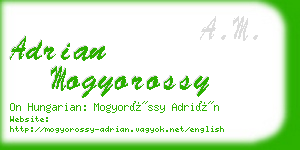 adrian mogyorossy business card